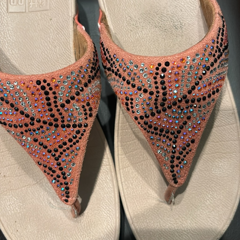 Fir flop rhinestone sandals - Picture 2 of 5